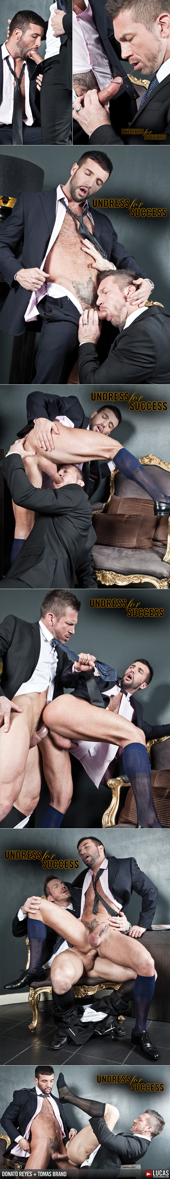LucasEntertainment: Tomas Brand and Donato Reyes fuck after hours in “Gentlemen 07: Undress for Success”